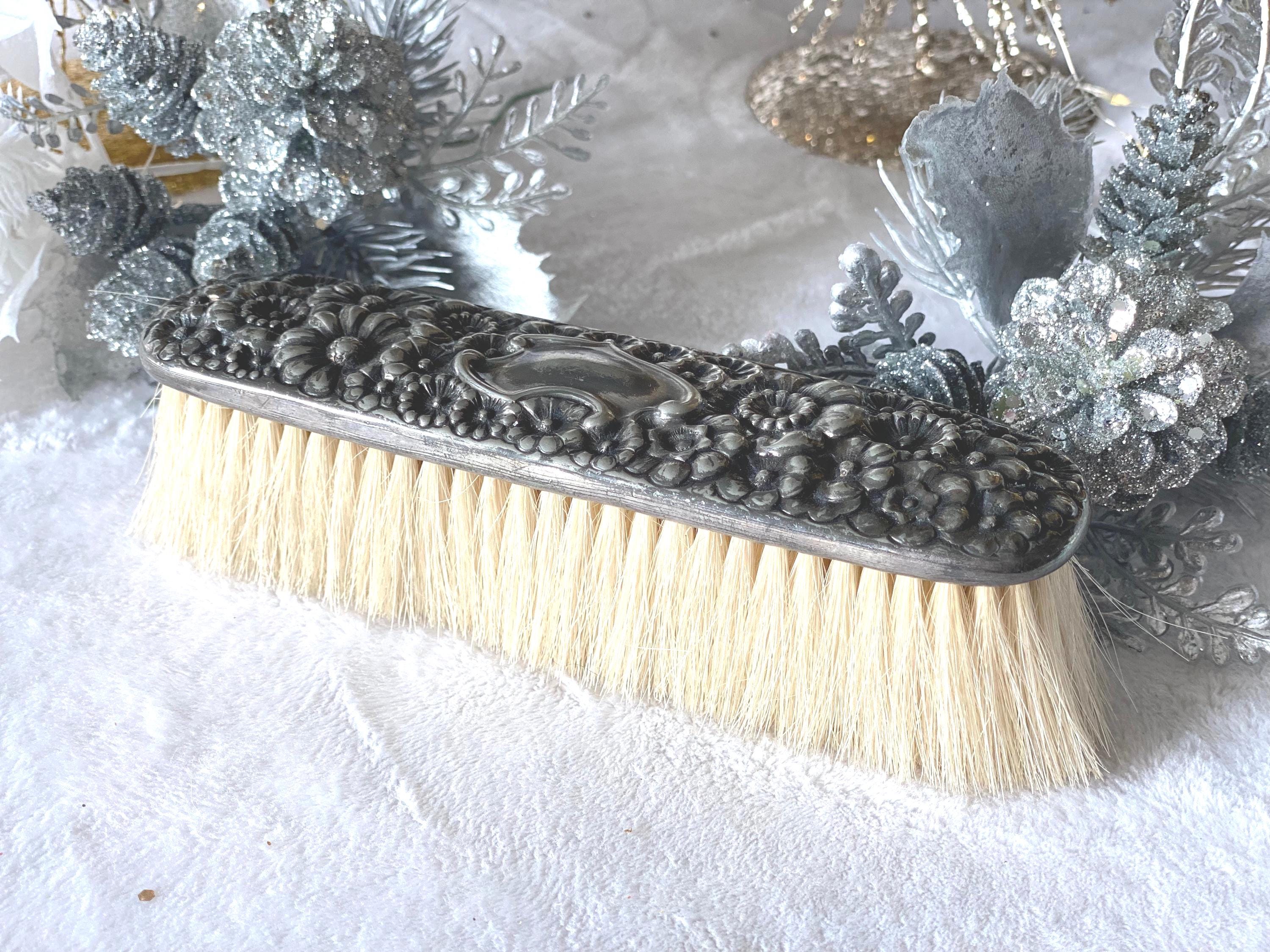 Lot De 4 Brosses Anciennes à Poils De Cheval - écurie - Vintage USA