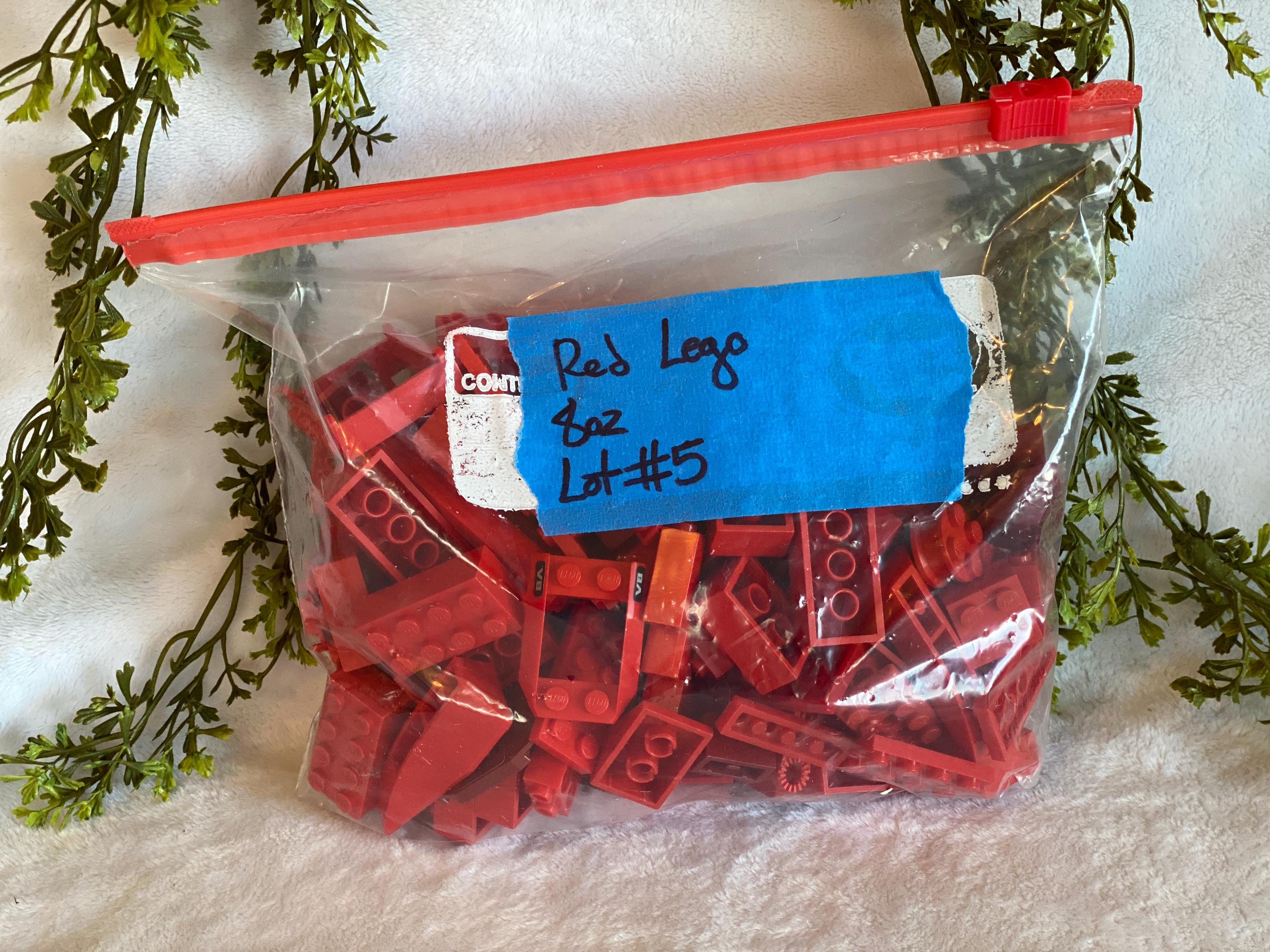 Red Legos 1/2 Lb Assorted Lego & Compatible Bricks 8oz Lego Pieces ...