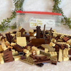 Brown Legos 1/2 Lb Assorted Lego Bricks 8oz Lego Pieces Building Block Plastic Building Brick Classic Toy Lego & Compatible Brown bricks