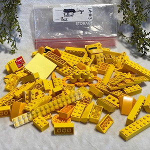 Yellow Legos 1/2 Lb Assorted Lego Bricks 8oz Lego Pieces Building Block Plastic Building Brick Classic Toy Lego & Compatible Yellow Bricks