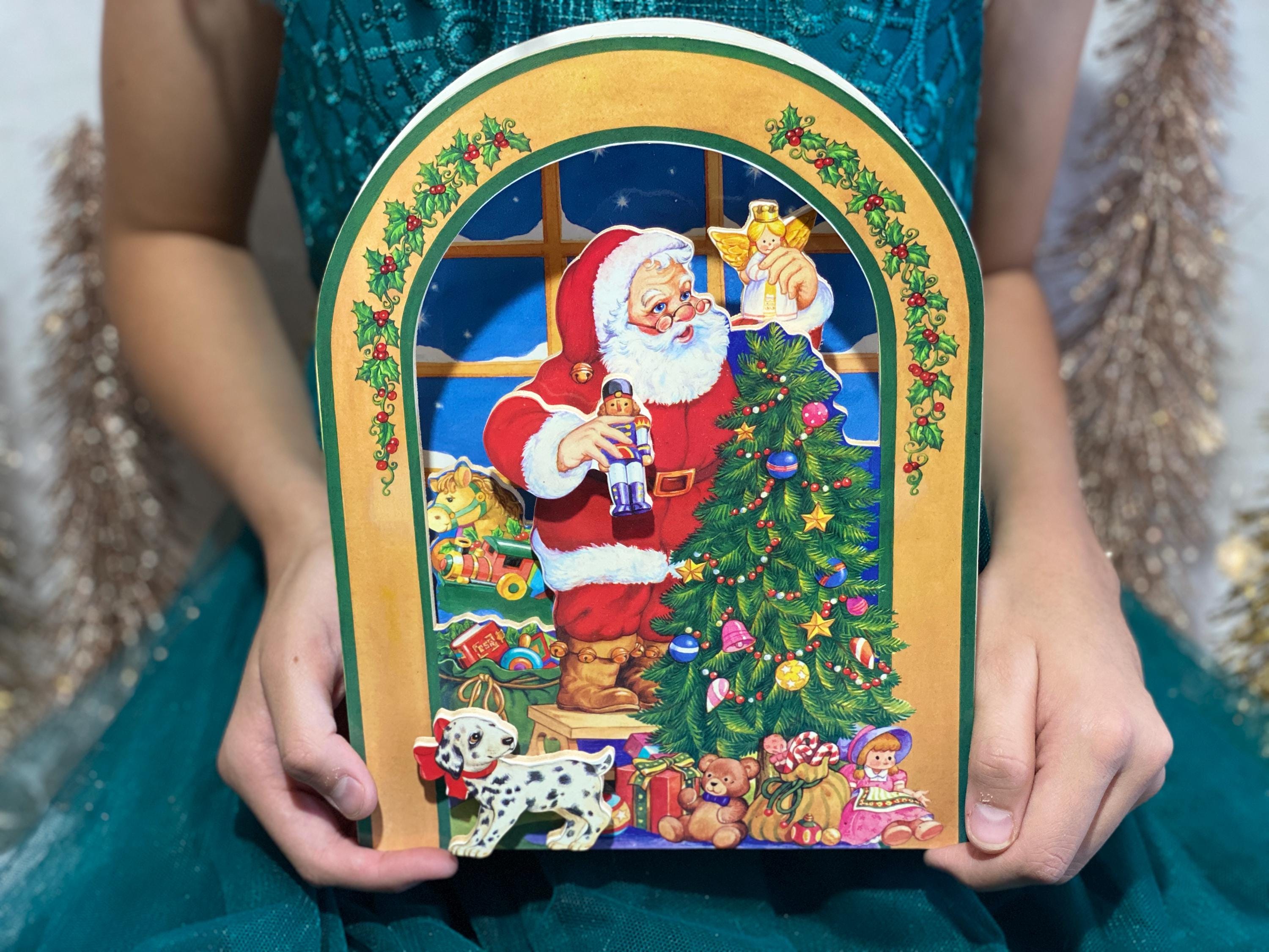 ヴィンテージ サンタクロース クリスマス オルゴール ベイブズ イン