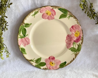 Vintage 1960er Wüsten Rose Salat Teller 8 "Franziskaner Hand Dekoriert China Vintage Dessert Teller Urlaub Tisch Ostern Brunch Geschenk für Sie