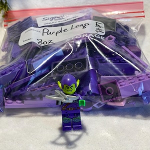 Lila Legos 1/2 Pfund Assorted Lego Steine 8 Unzen Lego Stück Baustein Kunststoff Baustein Klassisches Spielzeug Lego & Kompatibel GRATIS Minifigur