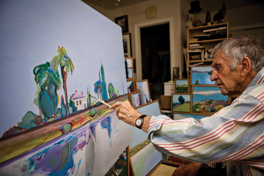 Gregory Kondos Signed and Numbered Lithograph river Ranch Landscape