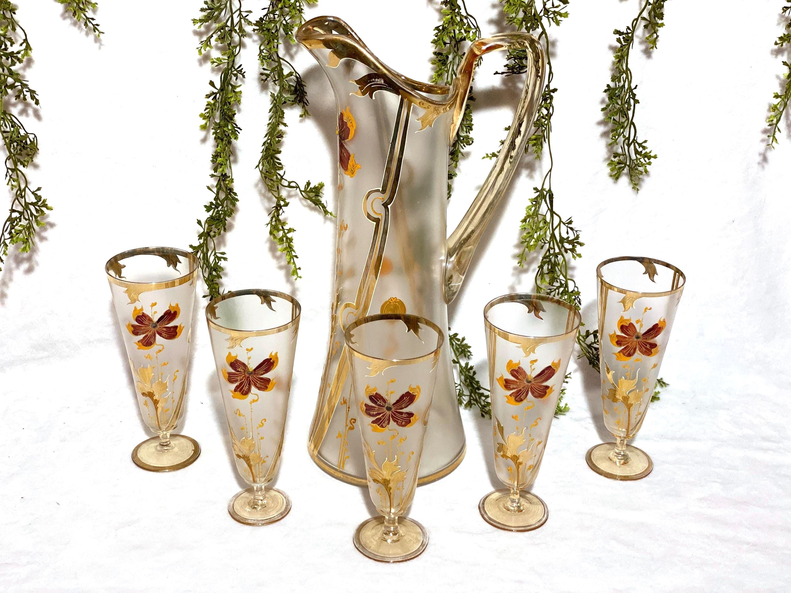 vintageゴブレット グリーン 耐熱 パイレックス CORNING