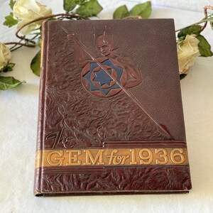 Vintage 1936 University of Idaho Yearbook The Gem of the Mountain College Yearbook Class of 1936