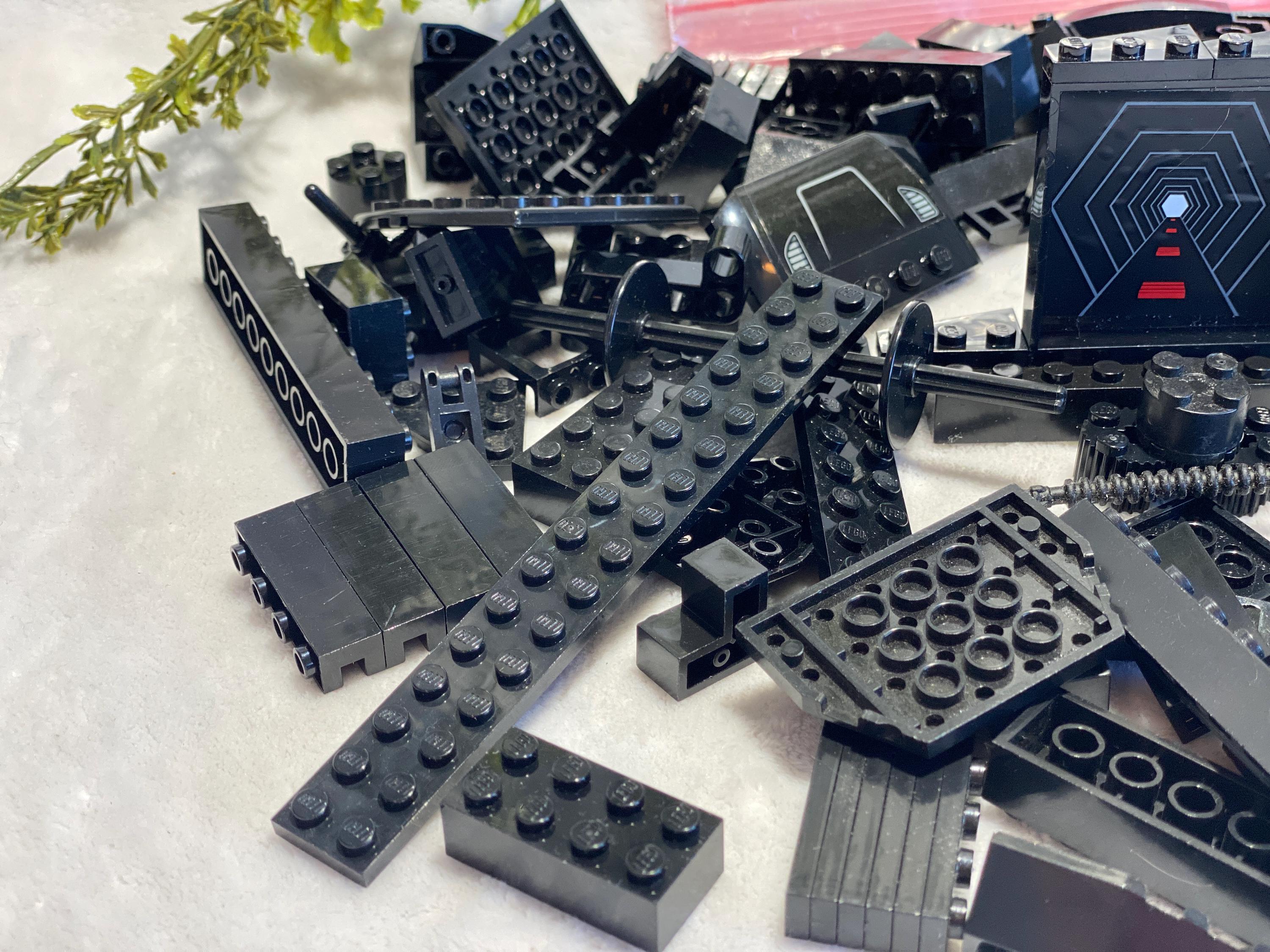 Black Legos 1/2 Lb Assorted Lego Bricks 8oz Lego Pieces Building Block ...
