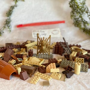 Brown Legos 1/2 Lb Assorted Lego Bricks 8oz Lego Pieces Building Block Plastic Building Brick Classic Toy Lego & Compatible Brown bricks