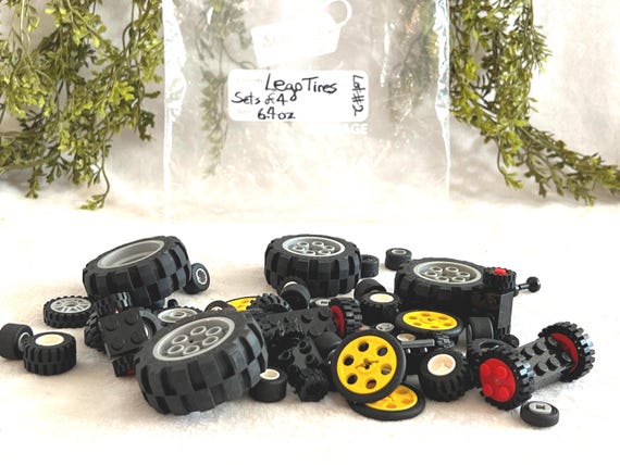 Lego Tires and Rims Matching Sets of 4 6.4oz  Lego & Compatible Assorted Vehicle Accessories