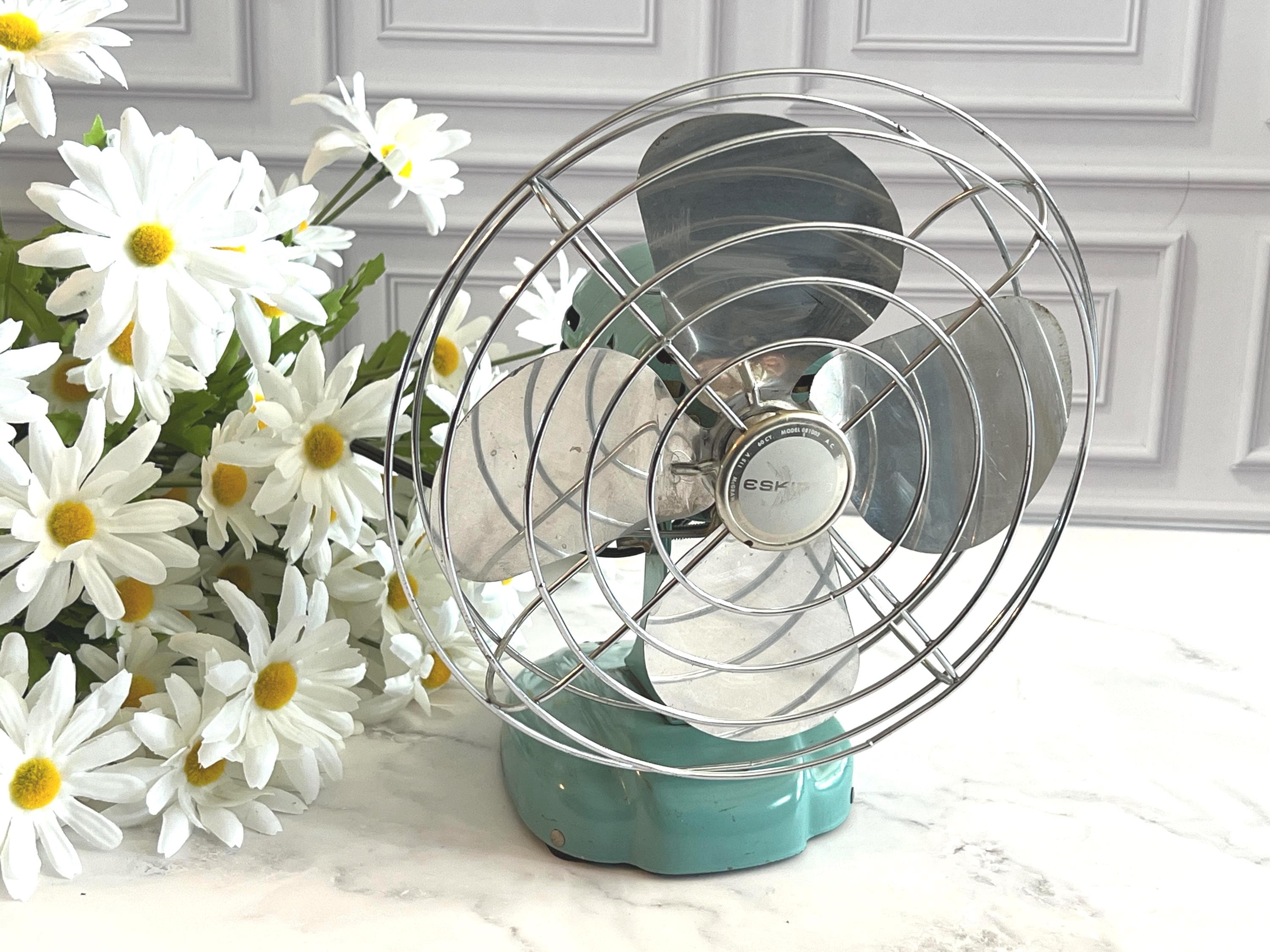 Vintage Blue Eskimo Fan - Etsy