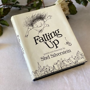 Vintage 1996 Pierwsze wydanie Falling Up autorstwa Shel Silverstein Ilustrowany dziecięcy tomik poezji, prezent świąteczny dla dziecka, córki, syna i dziecka