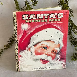 1981 Vintage Little Golden Book Santa's Surprise Book Santa Claus Book Vintage Christmas Book St Nicholas Vintage Christmas Gift for Kid