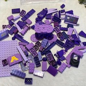 Lila Legos 1/2 Pfund Assorted Lego 8oz Lego Stück Baustein Kunststoff Baustein Klassisches Spielzeug Lego & Kompatibel Lila Steine