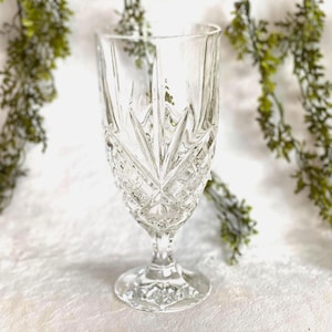 Vintage Bleikristall Wasserbecher Godinger Dublin Kristallwassergläser Eisteeglas Vintage Weihnachtsgeschenk für sie Einweihungsparty Geschenk ONE