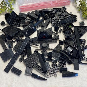 Black Legos 1/2 Lb Assorted Lego Bricks 8oz Lego Pieces Building Block Plastic Building Brick Classic Toy Lego & Compatible Black Bricks