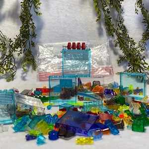 Transparent Legos 1/2 Lb Assorted Lego Bricks 8oz Lego Pieces Building Block Plastic Building Brick Classic Toy Lego Compatible Clear Bricks
