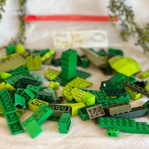 Green Legos 1/2 Lb Assorted Lego Bricks 8oz Lego Pieces Building Block Plastic Building Brick Classic Toy Lego & Compatible Green Bricks