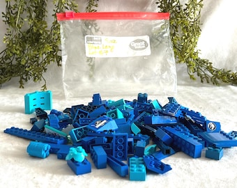 50ct Lego Medium Azure Brick 1 X 1 - Etsy