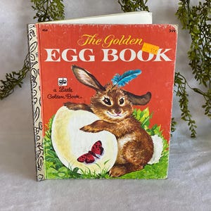 1978 Vintage Little Golden Book The Golden Egg Book Margaret Wise Brown Vintage Easter Book Vintage Animal Book Illustrated Children&#39;s Book
