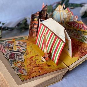 1933 vintage eerste editie Daily Express jaarlijkse pop-up kinderboek #3 Giraud London Old Childrens Book cadeau voor vintage boekenverzamelaar