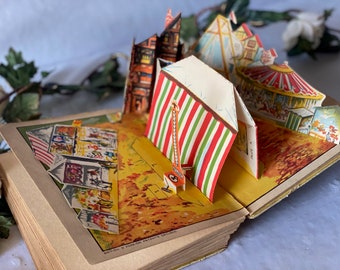 1933 vintage eerste editie Daily Express jaarlijkse pop-up kinderboek #3 Giraud London Old Childrens Book cadeau voor vintage boekenverzamelaar