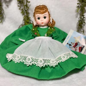 Muñeca vintage Madame Alexander, colección de muñecas alemanas de amigos del extranjero, decoración vintage para el hogar, muñeca coleccionable histórica, regalo para hija.