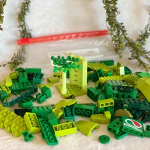 Green Legos 1/2 Lb Assorted Lego Bricks 8oz Lego Pieces Building Block Plastic Building Brick Classic Toy Lego & Compatible Green Bricks