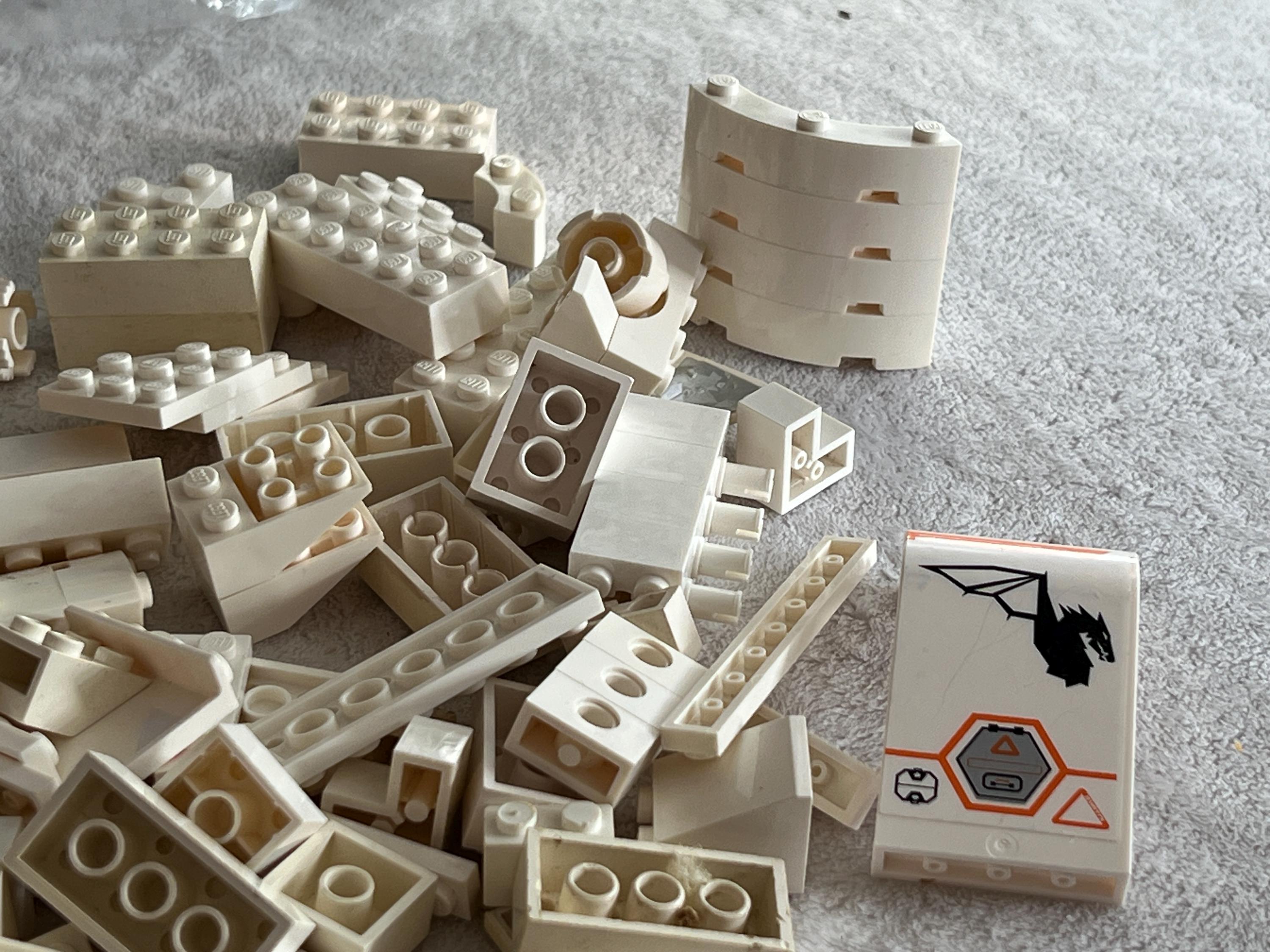 White Legos 1/2 Lb Assorted Lego & Compatible Bricks 8oz Building Block ...