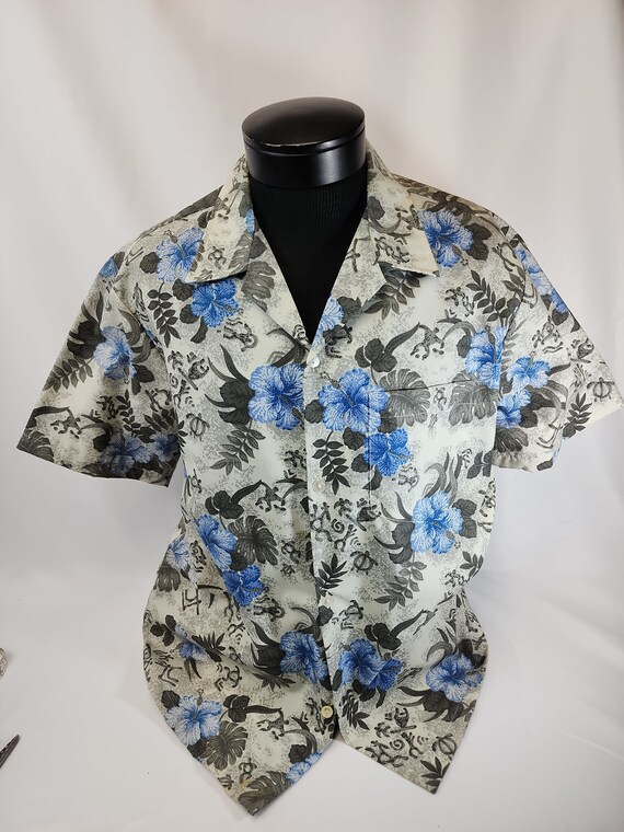 Howie Hawaii Vintage Aloha Shirt Floral Tropcial M
