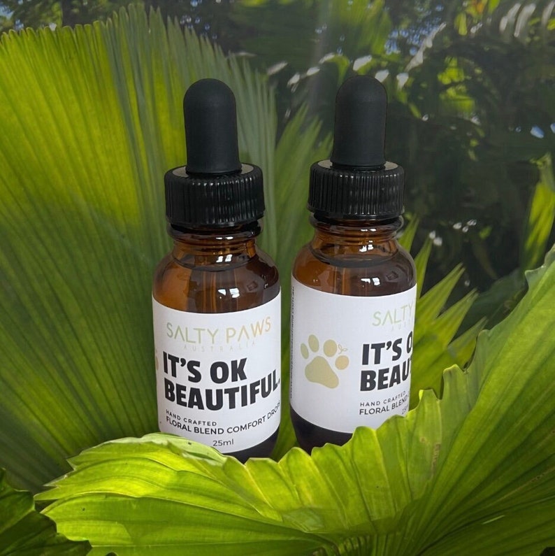 CALMING DROPS for dogs and cats / herbal / stress, trauma, shock, separation anxiety, thunder storms, fireworks, vet visits - 25ml image 1