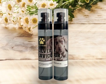 SILVER SAVIOUR - natural Antibiotic for rashes, hot spots, cuts, sores, bites, paw infections, gunky eyes and ears, dental - 120ml spray