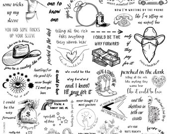 Cowboy Like Me lyric art