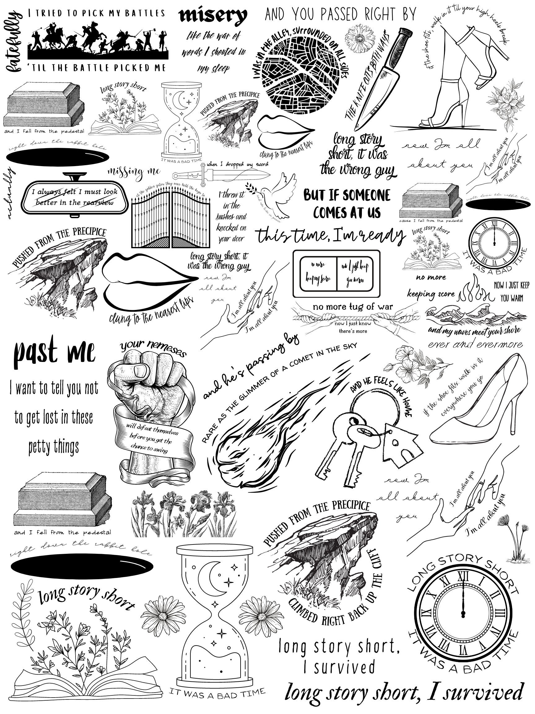 Long Story Short lyric art