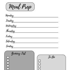 Weekly Meal Prep PDF