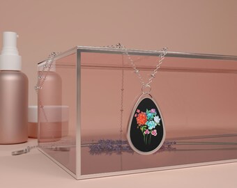 Oval Necklace - Bouquet