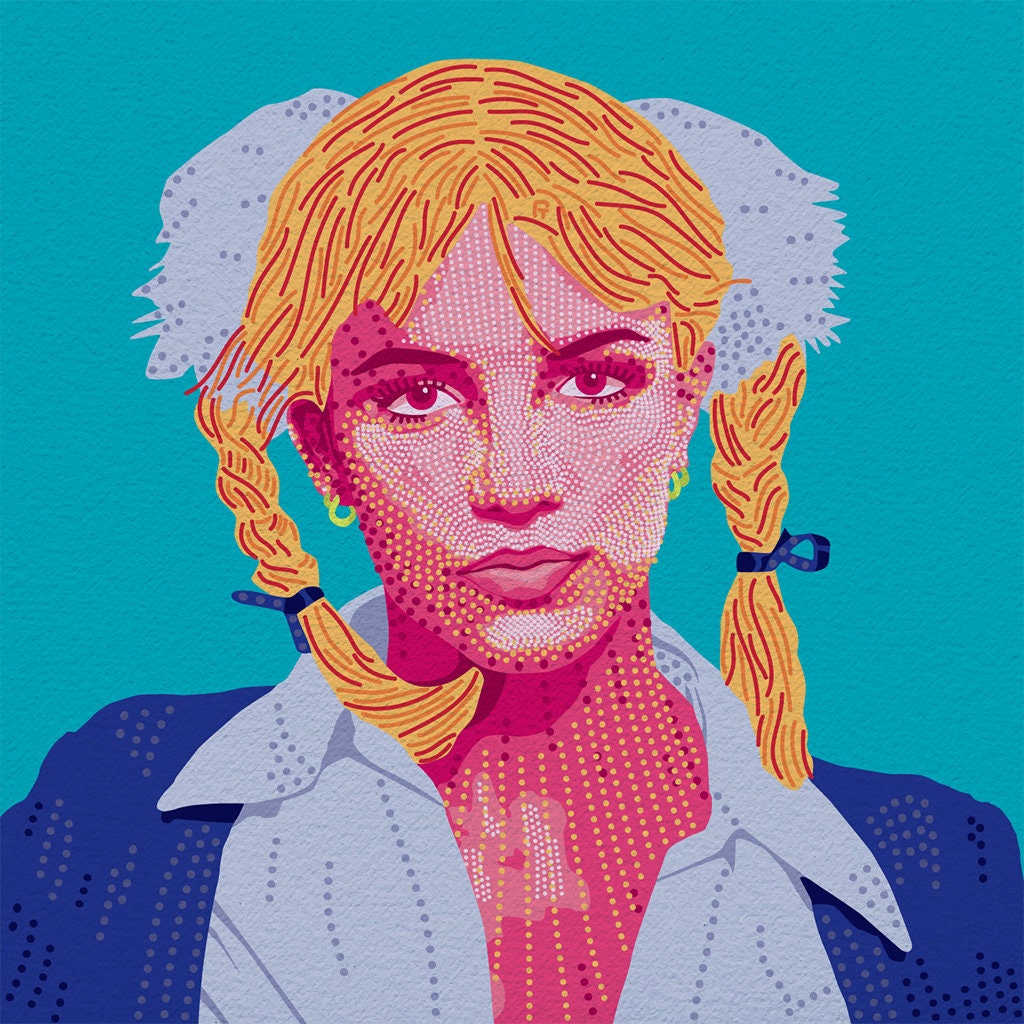Britney Spears Printed Drawing Vector Art - Etsy
