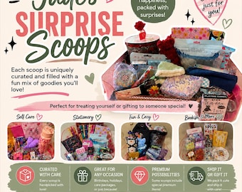 Jade's Surprise Scoops | Little Scoops of Happiness |Bookish, Beauty, Spa & Crochet Treasures