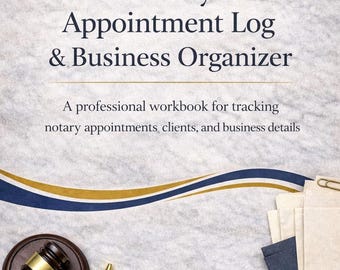 Notary Appointment Log and Business Organizer
