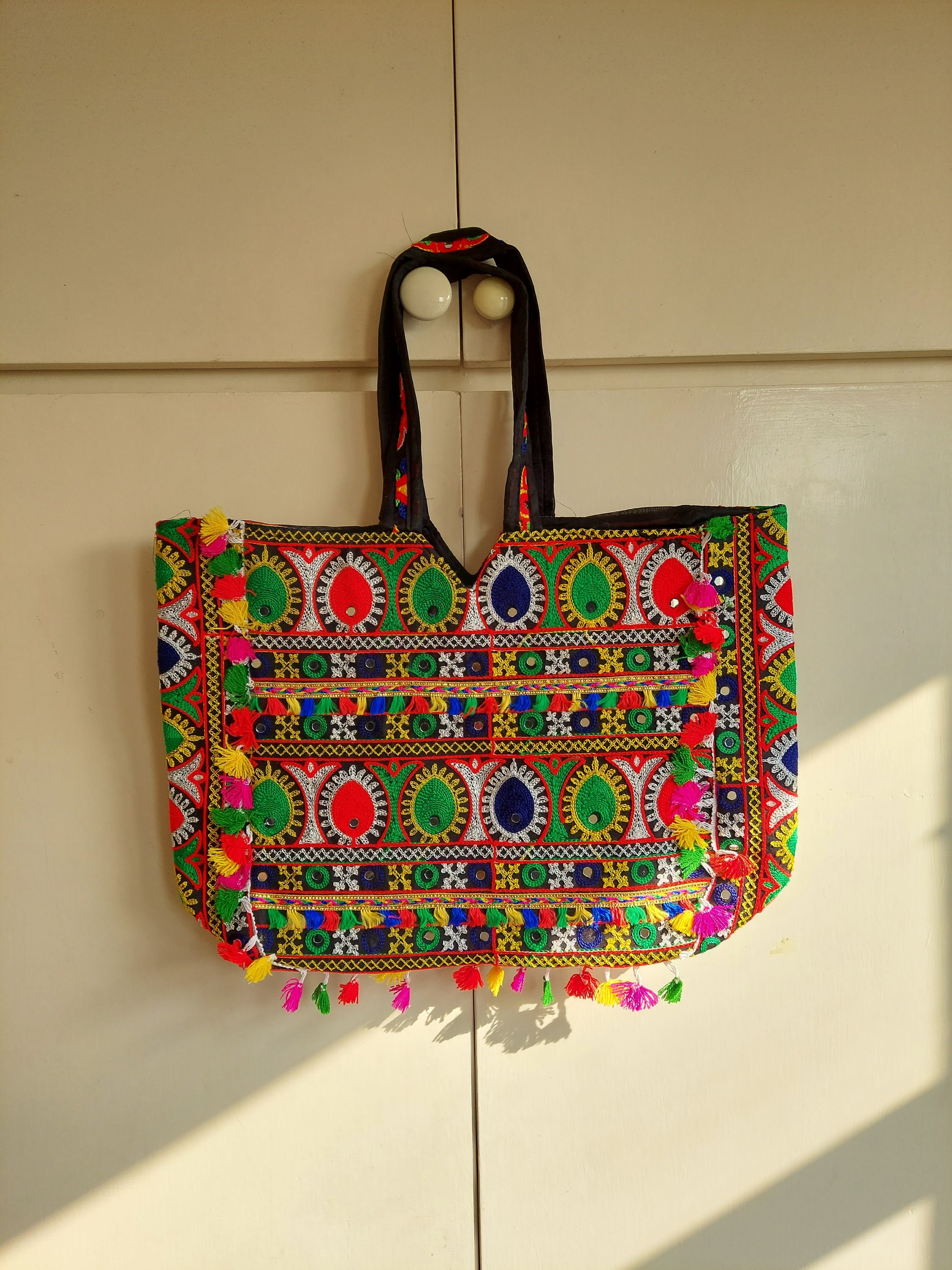Vintage Banjara Tribal Indian Shoulder Bag Handwork Embroidery