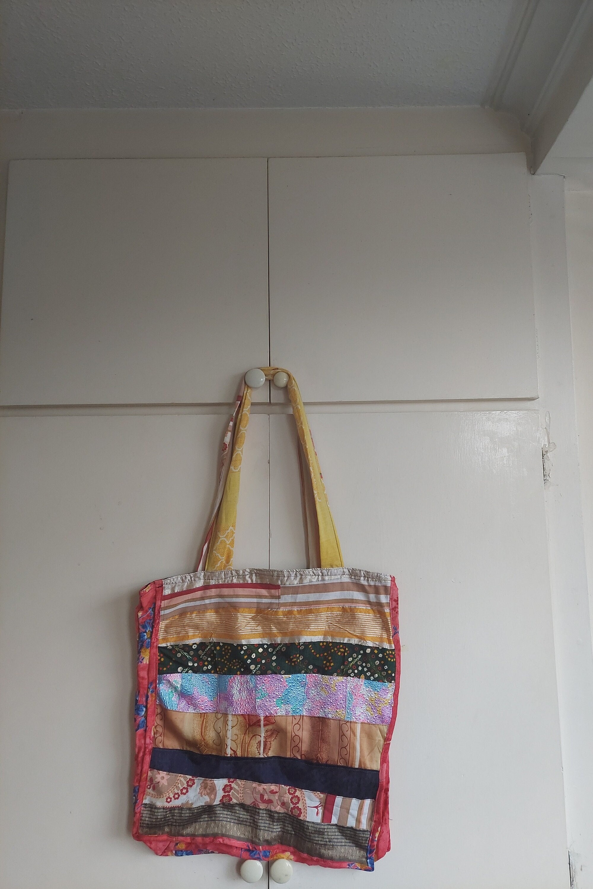 Patchwork Tote Bag,shopping, Beach ,summer, College