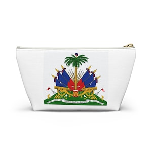 Accessory Pouch w T-bottom- Haiti Flag Collection
