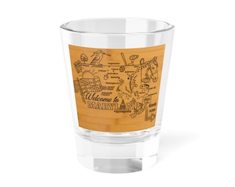 Vaso de chupito conmemorativo de Maryland