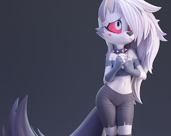 Hell Hound Fan Art Figure 3D Printed Painted / Not Painted Resin Garage Kit Furry