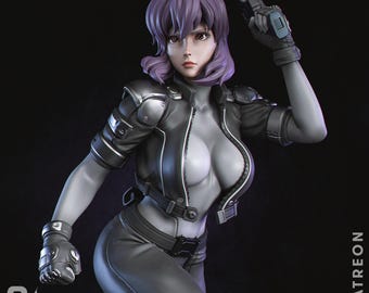 Figura de Ghost Motoko (Arte de Fan) impresa en 3D, pintada/sin pintar, modelo de resina, kit de garaje CA3D