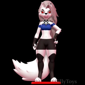 Hell Hound Fan Art Figure 3D Printed Painted / Not Painted Resin Garage Kit Furry