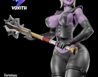 Figura de Minthara Fan-Art, modelo de resina impreso en 3D (pintado o sin pintar), kit de garaje, pin-ups oscuros digitales.