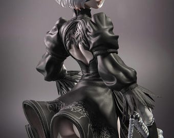 Figura de Nier 2B (Arte de Fan), impresa en 3D, pintada/sin pintar, modelo de resina, kit de garaje CA3D