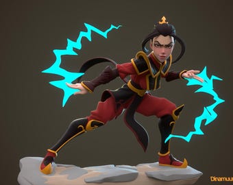Figura de Azula impresa en 3D, kit de garaje de resina pintada/sin pintar