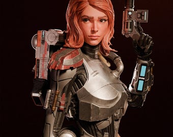 Shae Vizla Fan Art Figure 3D Printed Painted / Not Painted Resin Model Garage Kit CA3D