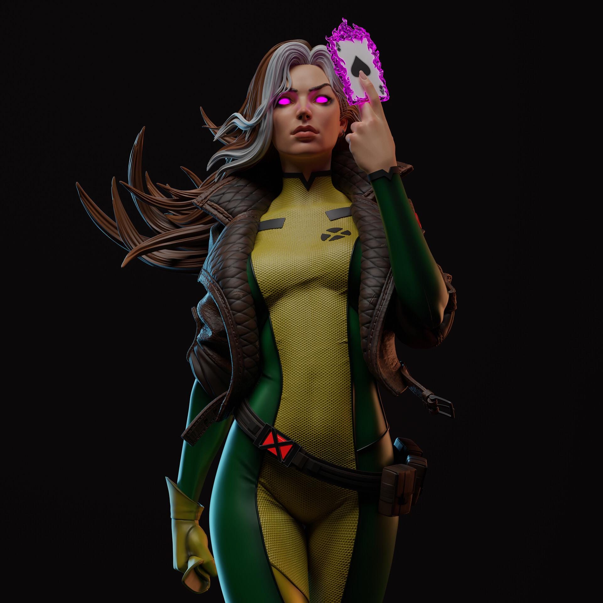 Rogue Fan Art Figure 3D Printed Painted / Not Painted Resin Garage Kit CA3D